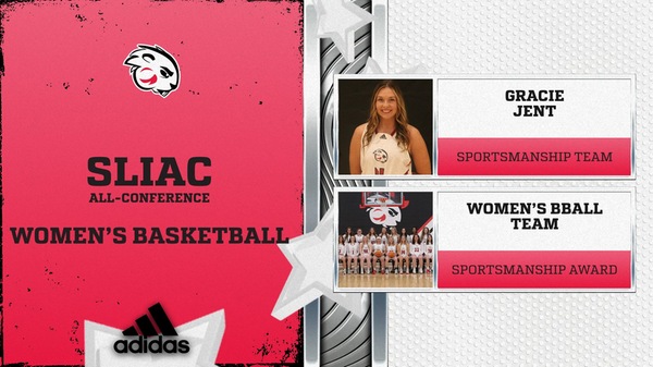 Women's Basketball Earns SLIAC Sportsmanship Team; Jent Selected to All-Sportsmanship Team